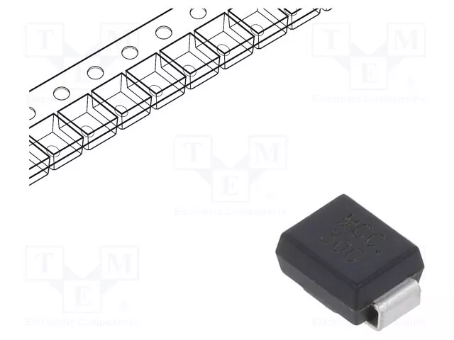 Bi-directional 30V 14.7A Diode: TVS 5% DO214AA 600W