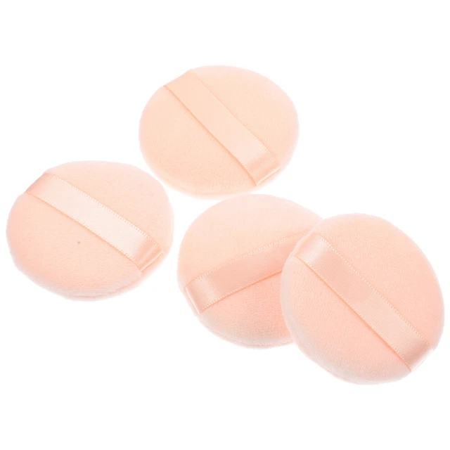 4 piezas de maquillaje borlas en polvo esponjas esponjas esponjas de lavado puffs