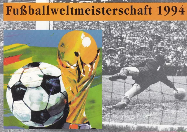 Fussballweltmeisterschaft WM 1994 Faltblatt 2 Marken mit ESST Mai 1994