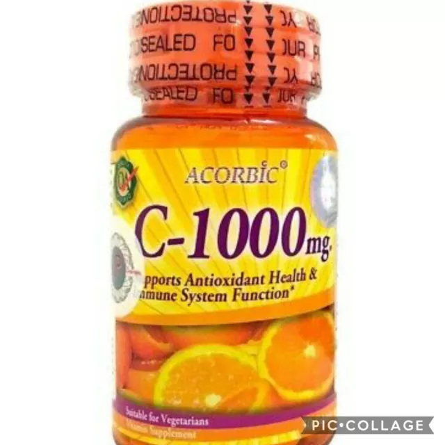 X2 Ascorbic Vitamine C 1000 MG 💯 authentic puissant Antioxydant ( 2 boites) 2