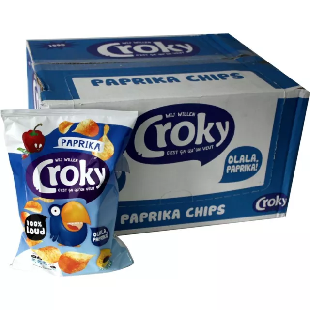 Croky Chips Paprika 12 x 100g Karton