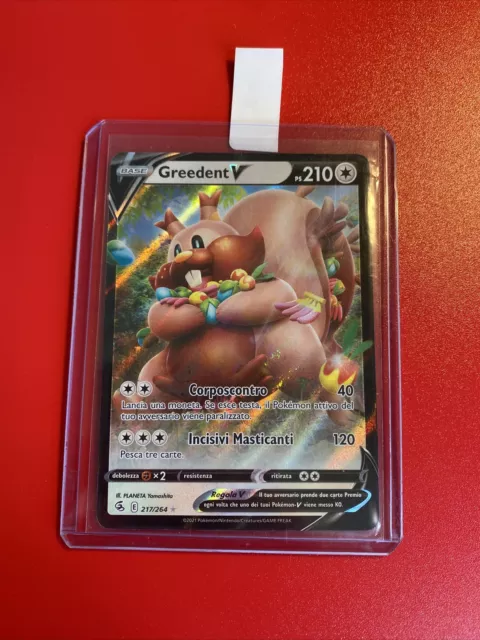 Greedent V 217/264 - Colpo Fusione - Italiano - Ultra Raro - Pokemon