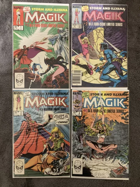 MAGIK: STORM AND ILLYANA 1-4 COMPLETE SERIES Marvel 1983 1 2 3 4 X-Men Claremont