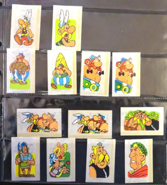Ferrero Duplo-Asterix Rubbelbilder 1971 , 13 Stück