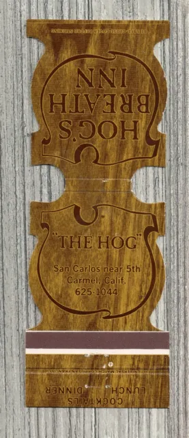 Matchbook Cover-Hog's Breath Inn Restaurant Carmel California-0067