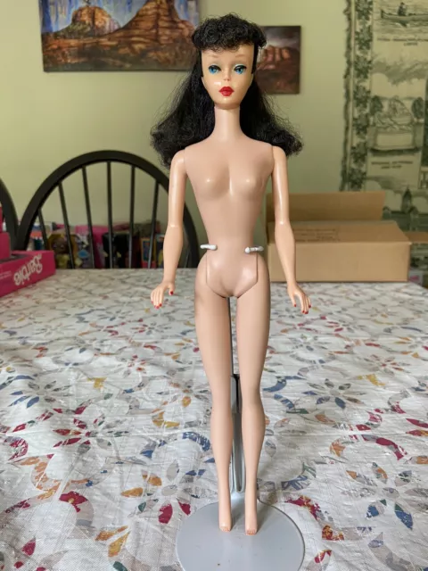 Vintage #5 Brunette Ponytail Barbie Doll Excellent Condition 1961