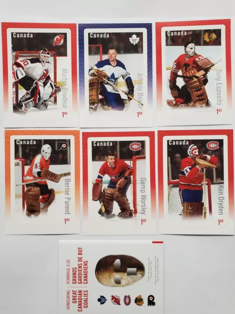 2015 Great Canadian Goalies,Hockey Card Stamps,Complete Set