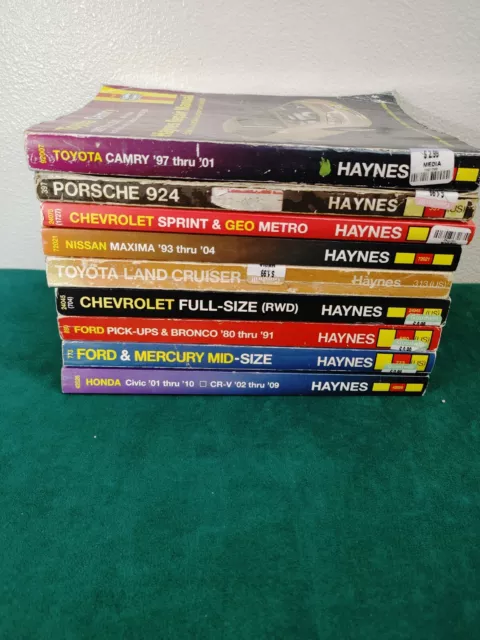 Haynes automotive repair manuals