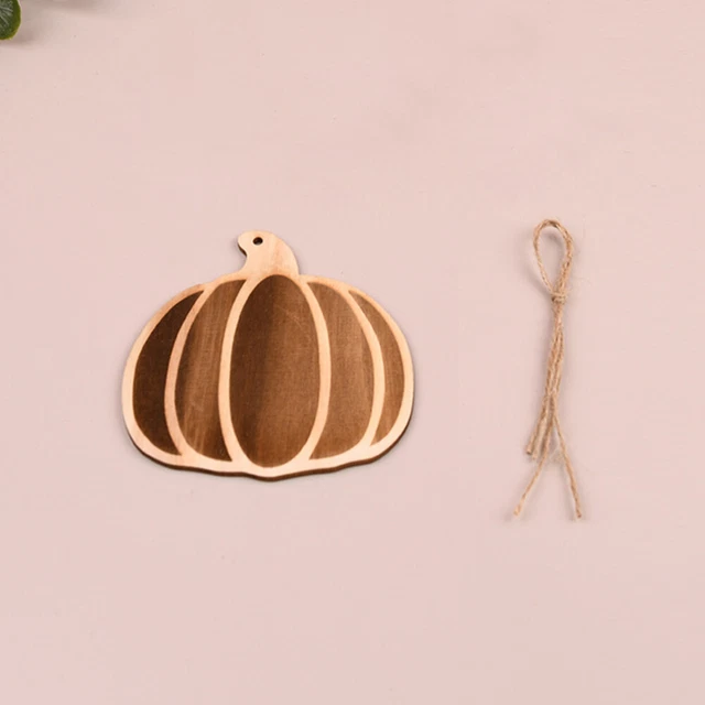 20St unbemalt glatt diy Thanksgiving-Verzierungen Ausschnitte für Ernteholz
