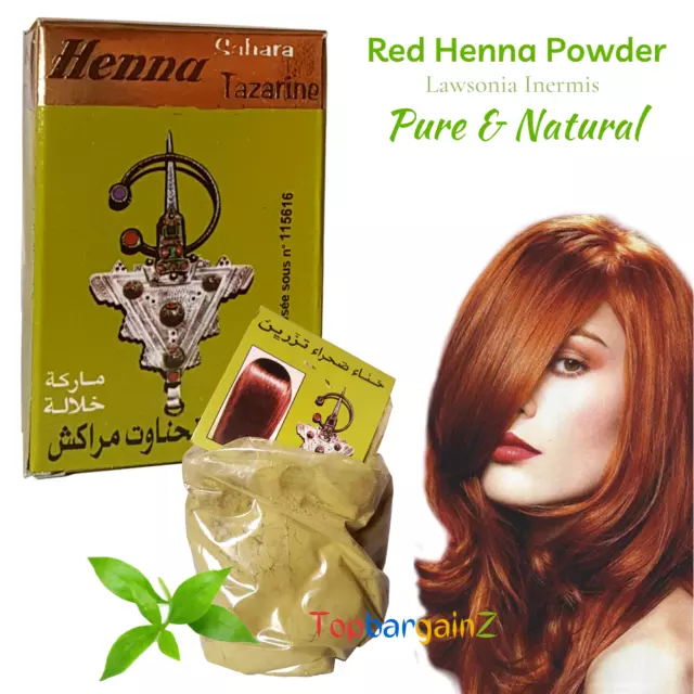 Organic Henna Powder Moroccan 100% Natural Hair Dye Colour Henne Mehndi 100g