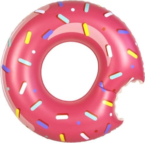 Inflatable Donut Tube Pool Float Beach Swimming Toy Lilo Swim Ring LARGE JUMBO