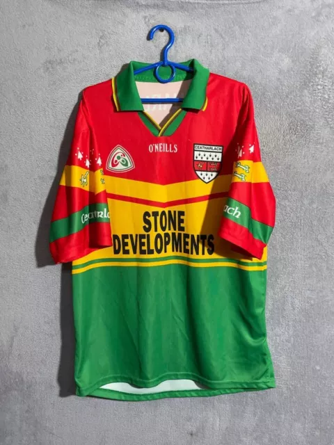 Vintage Ceatherlach Carlow GAA 2005 Jersey Gaelic Games Shirt O'neills Mens SZ S