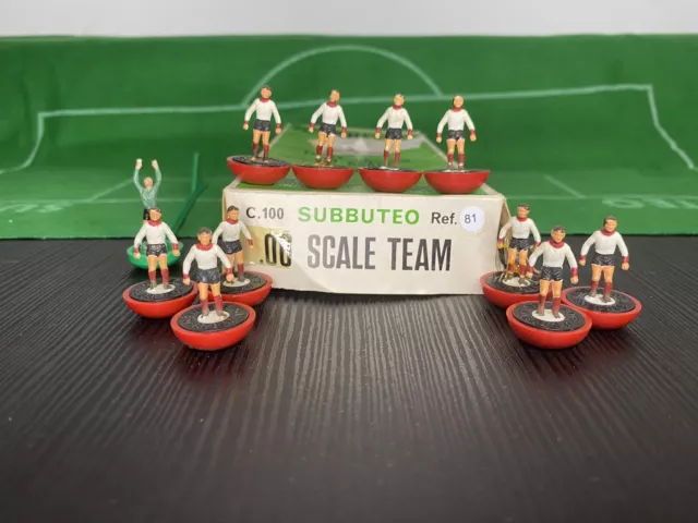 #RARE Subbuteo Lw Lightweight HAND-PAINTED HP Zombie Ref 81 Liverpool 2nd Team