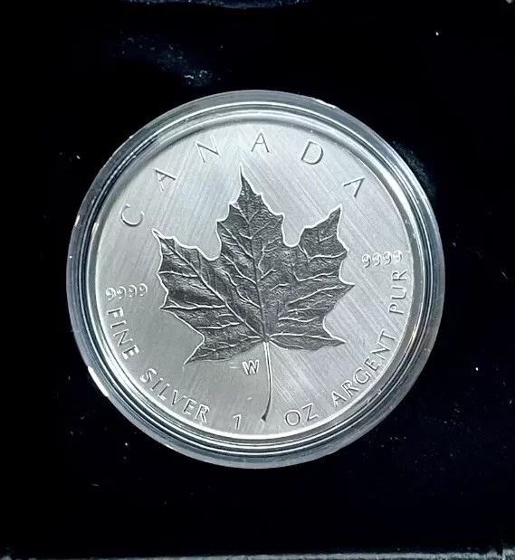 Kanada  5 CAD Maple Leaf W Mint Mark 2021  1 Oz Silber weltweit 8.000 Stück