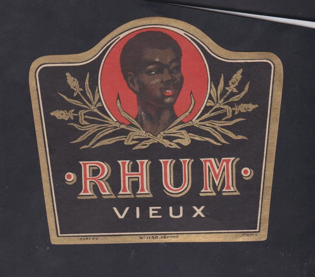 Ancienne étiquette De Rhum Vieux N°579 - Étiquette Française Vintage