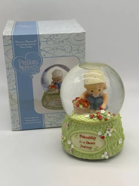 Precious Moments Friendship is a Sweet Journey Musical Snow Globe Snowglobe