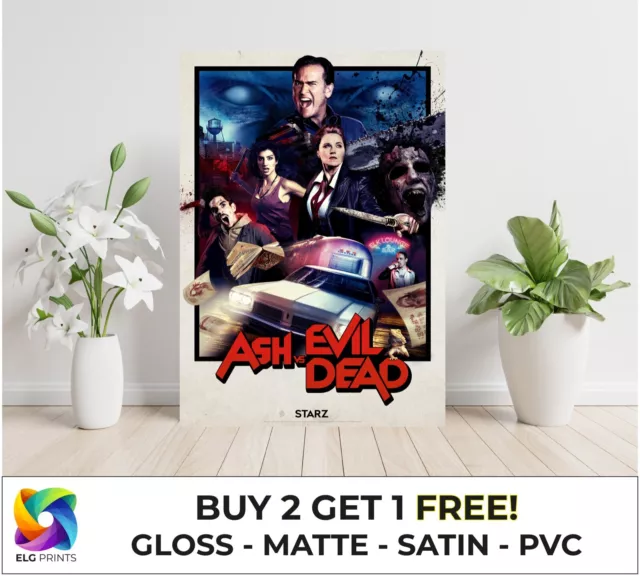 Ash vs Evil Dead TV Show Large Poster Art Print Gift Multiple Sizes