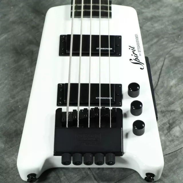 Steinberger Spirit Collection XT-25 Standard Basse Blanc 5-Strings Avec Housse 2