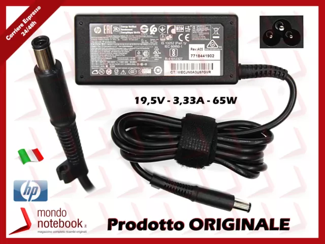 Alimentatore Originale HP ZBook 14 ZBook 14 G2 65W 19,5V 3,33A (7,4mm)