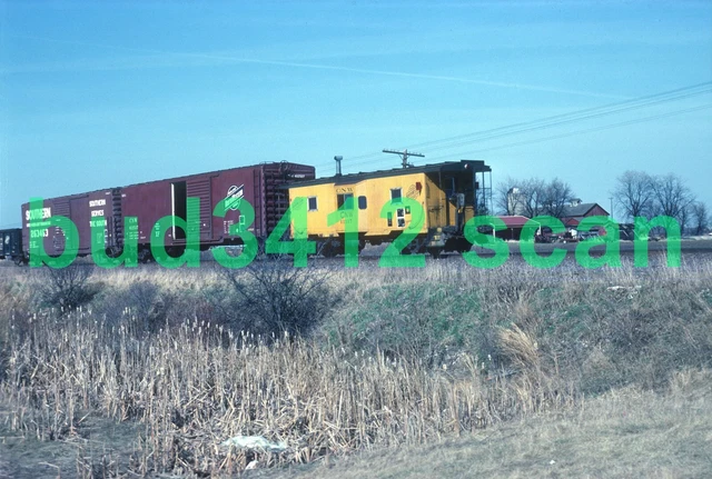 CNW Chicago & North Western CABOOSE #11117 at ?? DUPLICATE Slide!