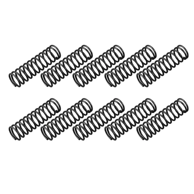 Muelle compresión 12mm diámetro cable 1,2mm diámetro exterior 40mm largo 10pcs