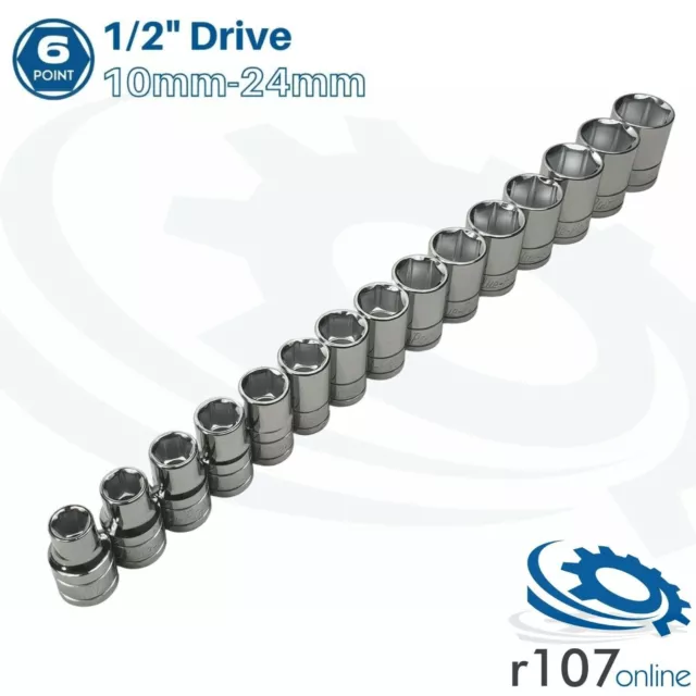 Blue Point 1/2" Socket Set 10mm-24mm - As sold by Snap On