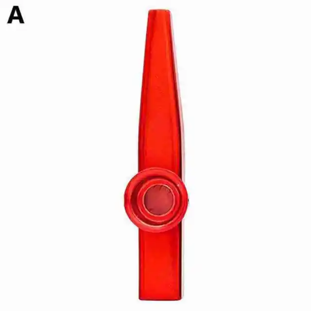 Red Metal Harmonica Kazoo Mouth Flute Musical Instrument Kid Gift Party Hot E C7
