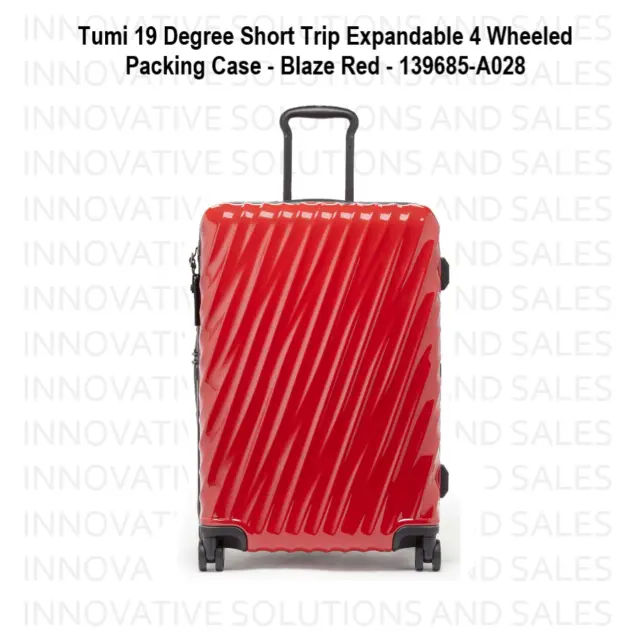 Tumi 19 Degree Short Trip Expandable 4 Wheel Packing Case Blaze Red, 139685-A028