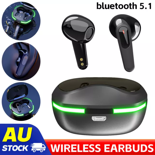 Wireless TWS 5.1 Bluetooth Headphones Earbuds Headset Stereo Earphones Ear Hook