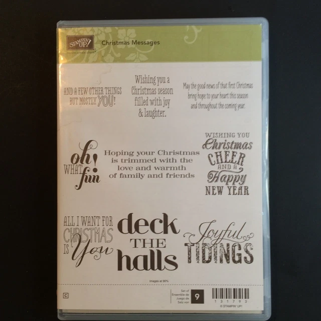 Stampin Up! CHRISTMAS MESSAGES Joyful Tidings, Deck the Halls, Happy New Year