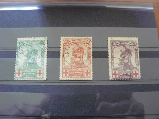 Belgique Timbres Poste Cob N° 126 / 128 Obliteres