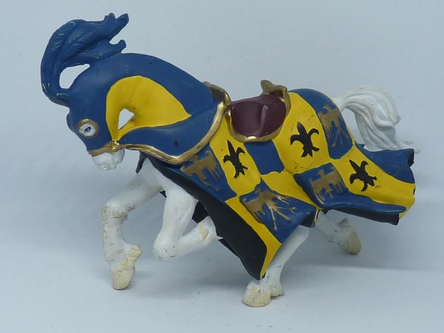 Figurine PVC Dragon Bleu Médiéval/fantastique - Marque Type Papo, Schleich, Etc. - Occasion