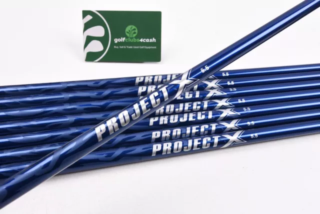 Project X Blue Graphite Iron Shafts / Regular Flex / Set Of 8 / .355" Tip