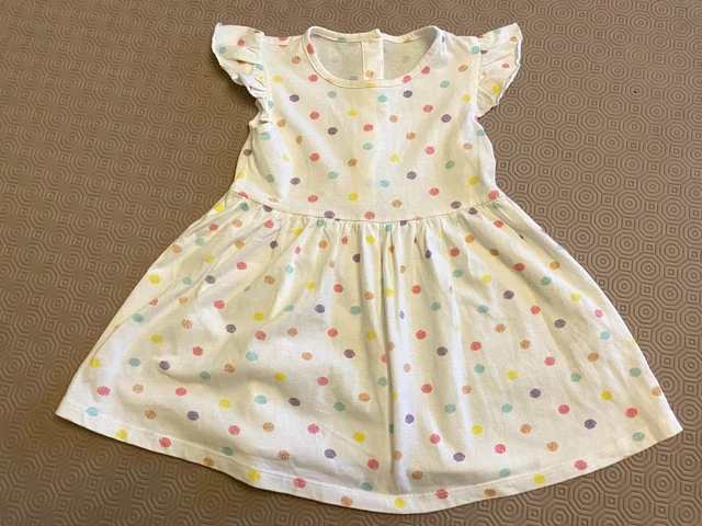Matalan Bambine Cappello A Maniche Con Cappuccio A Maniche A Macchie Età 12-18 Mesi Ex Con