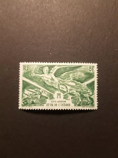 Timbre France Colonie Oceanie Poste Aérienne Pa N°19 Neuf * Mh 1946