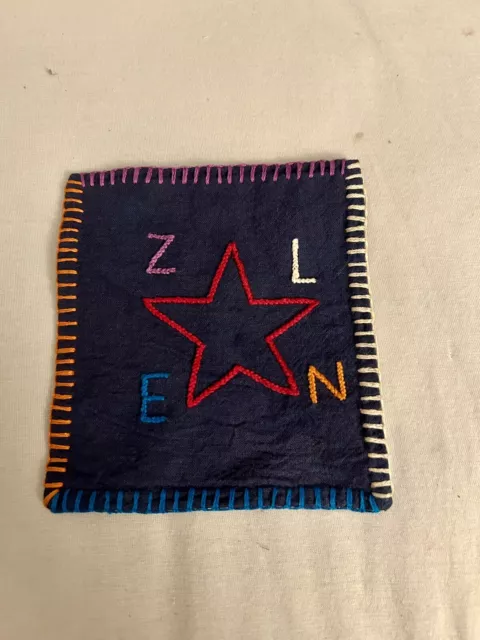 RARE Authentic Vintage EZLN Zapatista Hand Embroidered Patch Made In Chiapas