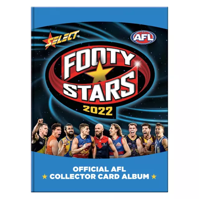 2022 Afl Select Footy Stars Cardboard Album 26 Pages With 1 Sealed Pack