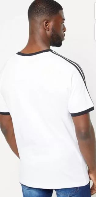 Adidas Originals Adicolor Classics 3 Stripes Tshirt White Size S,M,L,Xl,2Xl