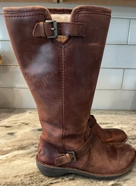 UGG Australia Tupelo Riding Leather Boots Brown 1003335 US 7