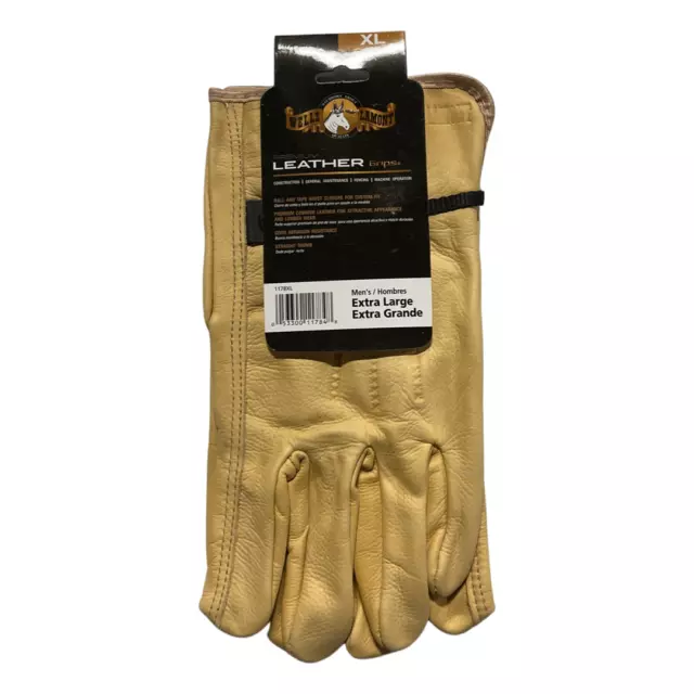 Wells Lamont Men's Leather Ball and Tape Glove, Size: Large, Beige