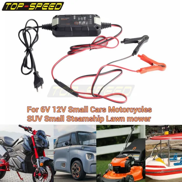 Portable Battery Charger For 6V 12V Motorcycle SUV Small Car&Steamship Lawnmower