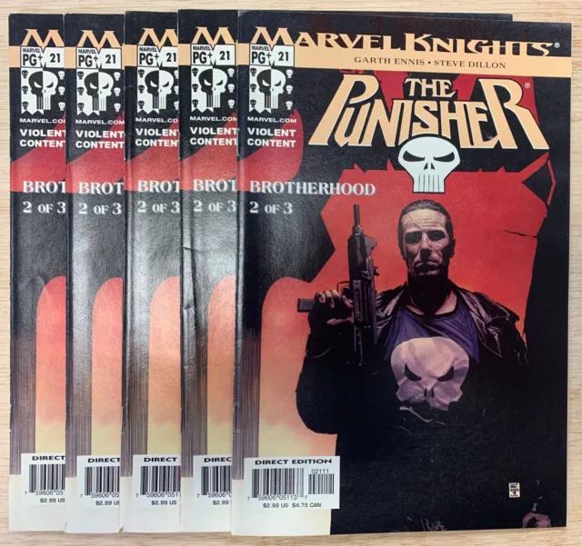5 Lot The Punisher Vol 6 #21 (2003) Vf-Nm