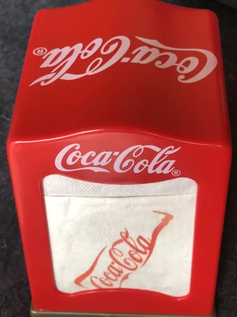 OFFICIAL COCA-COLA COKE Brand Small Napkin Dispenser New £18.00