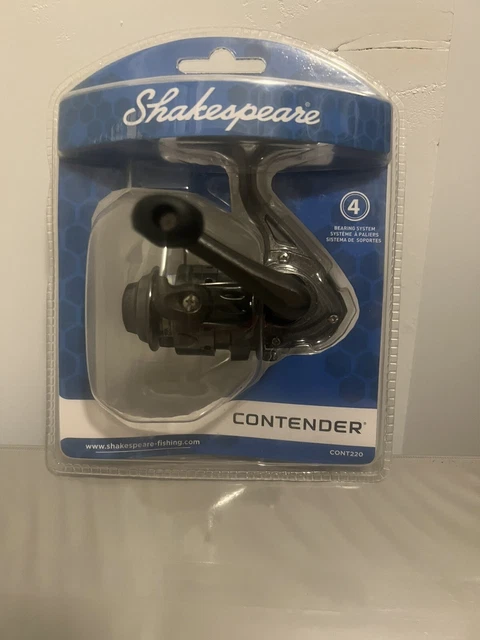 Shakespeare Contender 220B Fishing Spinning Reel 4 Bearing System