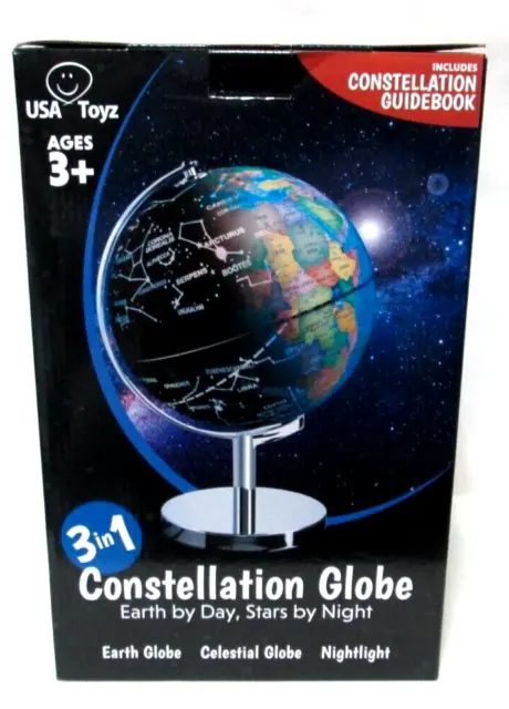 EE. UU. Toyz Globo Iluminado con Soporte Constelación Luz Nocturna Incorporada LED NUEVO