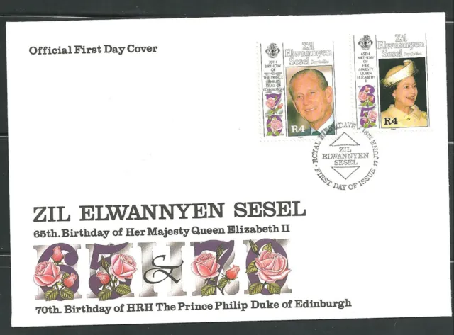 1095/Seychellen Äußere FDC ETB 1991 189-190 Queen Elizabeth II