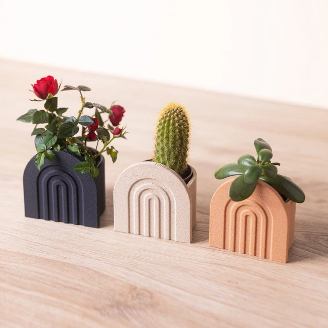 RECYCLING MINI-TOPF &amp;BLUMENKASTEN&amp; aus dem 3D-Drucker, verschiedene ...