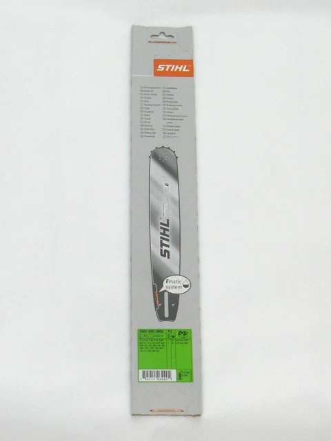 Rail De Guidage Stihl Rollomatic - Longueur 75cm, Pour Tronçonneuse Stihl, Référence 30020009741