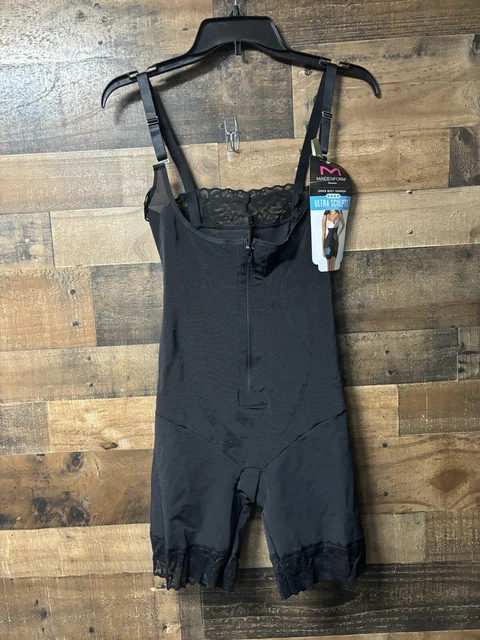 NEW MAIDENFORM ULTRA Sculpts Fajas Colombianas Open Bust Romper, Black Size XL £16.09 - PicClick UK