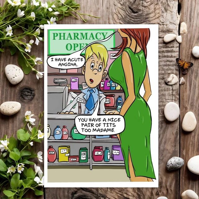 FUNNY BIRTHDAY CARD Rude Joke Humour for Him Her Men Women Male Female ...
